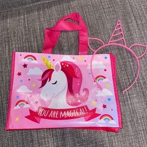 Unicorn bag and headband